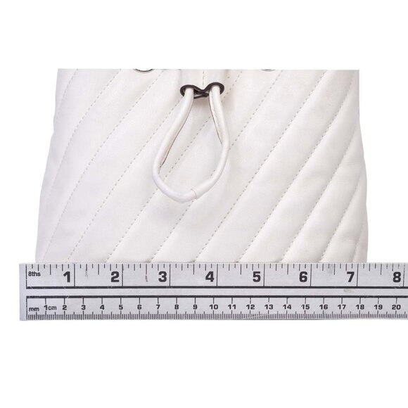 Michael Kors Suri Small White Bucket Crossbody Bag - Picture 11 of 17